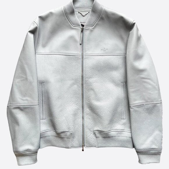 Louis Vuitton Grey Leather Jacket - Picture 1 of 7